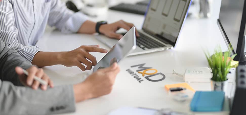 a team of virtual assistants working remotely