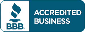 ab-seal-horizontal-US-white-bg BBB Accredited Business logo, often referenced in myoutdesk reviews. White torch symbol above BBB on a teal background with “Accredited Business” in white to the right.