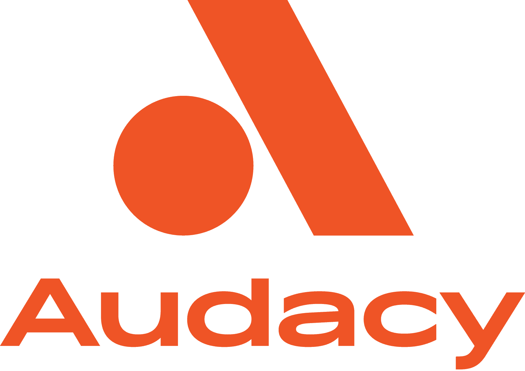 Audacy logo featuring a large stylized orange A with a solid orange circle, the brand name Audacy written below in orange text—perfect for presenting Case Studies or showcasing brand achievements.